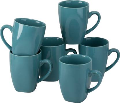 Ten Strawberry Street 10 Strawberry Street Nova Square 10s Aqua 6 Ceramic Coffee Mug