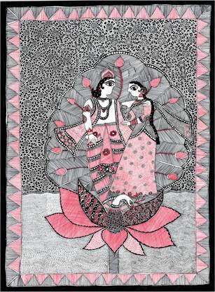 Madhubani Painting MP0001 Acrylic 22 inch x 30 inch Painting