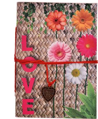 Hare Krishna Love Print Handmade Diary Regular Diary Unrulled 88 Pages