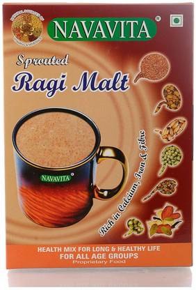 NAVAVITA Sprouted Ragi Malt - 500g