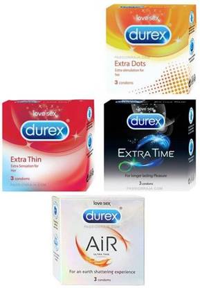 DUREX HONEYMOON PACK OF 4 Condom