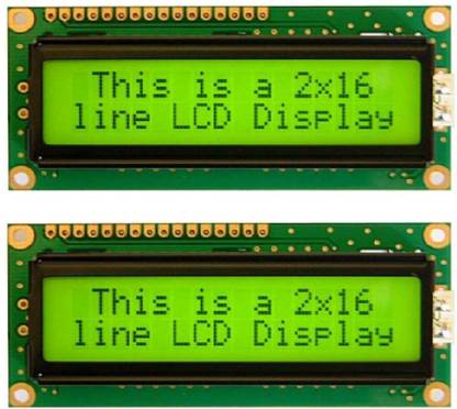 Technical hut 2 Pieces 16X2 LCD Display Module For Projects Display Lights Electronic Hobby Kit