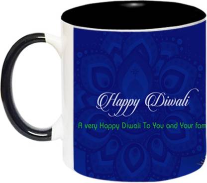 ARTBUG Happy Diwali -1989-BLK Ceramic Coffee Mug