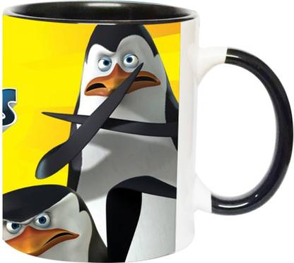 Ashvah The Penguins Of Medagscar -2217-BLK Ceramic Coffee Mug