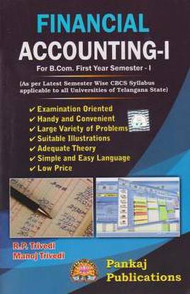 Financial Accounting-I For B.com First Year Sem-I 2018