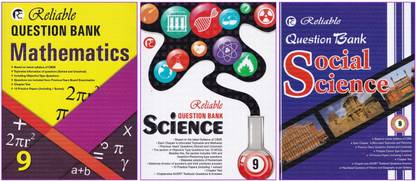 Reliable Question Bank Class 9 ( Mathematics, Science, Social Science ) (Set Of 3 Books) 2019-2020