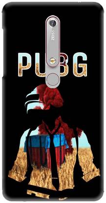 LEEMARA Back Cover for Nokia 6 (TA - 1021,1033,1000,1003,1025,1039) - PubG, PubG Game, Printed Back Cover