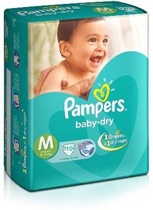 Pampers Taped Medium Diapers Pants 10 Count - M