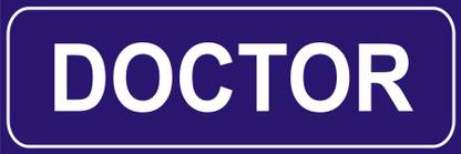 signEver Doctor Sign Board For Hospital lMulti-color (30 x 10 cm) Emergency Sign