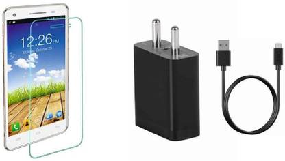 Komto Screen Protector Accessory Combo for Micromax Canvas 4 Plus A315