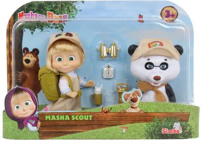 SIMBA Masha and Panda Scout- outfit playsets