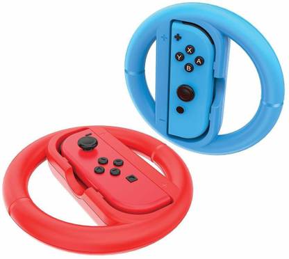 TMG 2 Pc Joy-Con Wheel for Nintendo Switch (2 Pack), Steering Wheel Accessory Attachment, Wheel Grip for Use With Nintendo Switch Joy-Con Controllers  Joystick