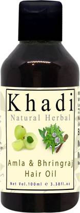 khadi natural herbal Bhringraj & Amla Hair Oil 100ml Hair Oil