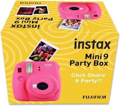 FUJIFILM Instax Mini 9 Party box flamingo pink Instant Camera