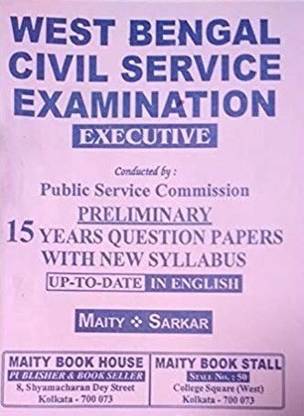 WBCS Prelims 15 Years Question Papers With New Syllabus In English