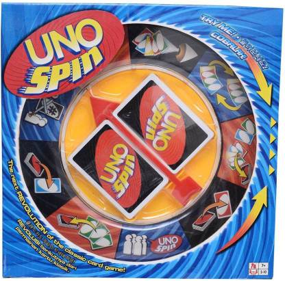 Bestie Toys UNO Spin Wheel Card Family Board Game