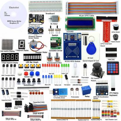 Electrobot RFID Starter Kit for Raspberry Pi 3, 2 Model B/B+, 40-Pin GPIO Board Educational Electronic Hobby Kit