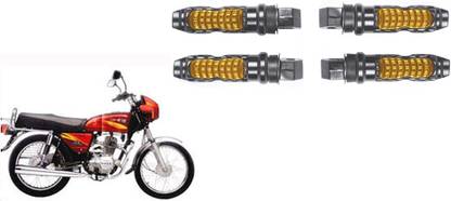 AutoVHPR 4 Designer Stylish Yellow Foot Rest for Bajaj 4S Champion Foot Rest