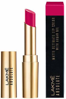 Lakmé Absolute Matte Ultimate Lip Color with Argan Oil (Berry Boost, 3.4 g)