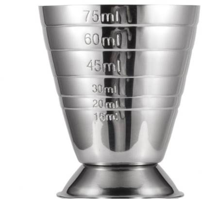 JERN Metal Measure Cup Tool Shot Ounce Jigger Bar Mixed Cocktail Beaker 75ml Measuring Cup