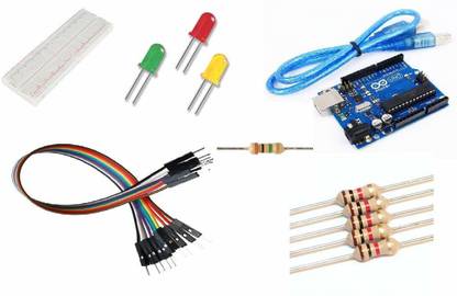 Electrobot a push button Project Kit including Arduino and Totorial CD Educational Electronic Hobby Kit