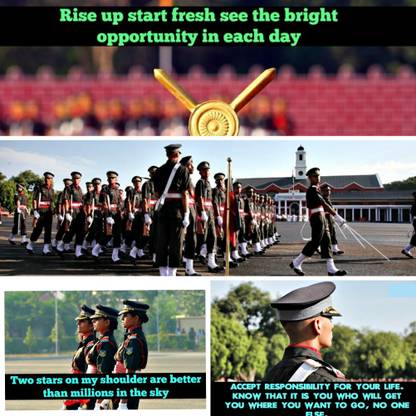Indian Army motivational posters pack of 4 Fine Art Print