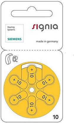 Signia Hearing Aid Battery Size 10 24Nos (6 X 4 Pack) 24 Nos, S10 Stethoscope Case
