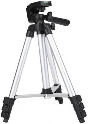 PADRAIG 3110 Foldable Camera Quick Release Plate Tripod (Silver, Supports Up to 3000) Tripod, Monopod
