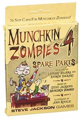Steve Jackson Munchkin Zombies 4 Spare Parts Game Party & Fun Board Game
