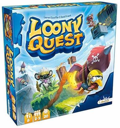 Asmodee Loony Quest Board Game Party & Fun Board Game