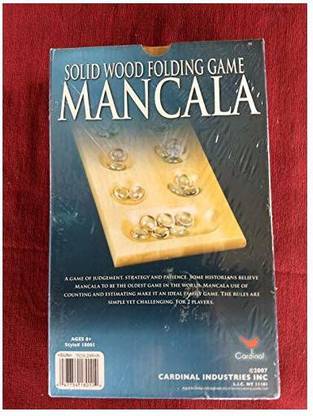 Cardinal Mancala Solid Wood Folding Game Party & Fun Board Game