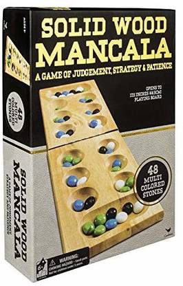 Cardinal Industries Wood Folding Mancala in Cardboard Sleeve Party & Fun Board Game