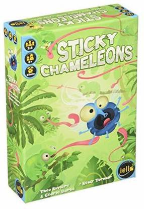 Iello Sticky Chameleons Kids Board Game Party & Fun Board Game