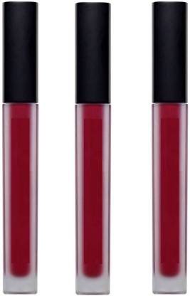LARA KOSSLER Long Lasting Matte Look Lipsticks Set of 3 (Red)