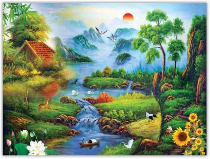 Home In Nature Paper Poster Paper Print