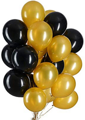 Golden and black balloon price clearance