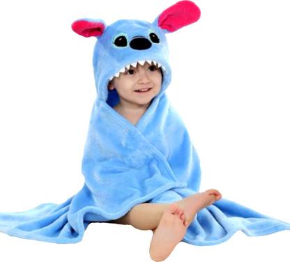 BRANDONN Light Blue Free Size Bath Robe