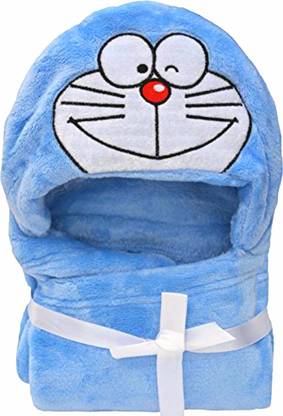 BRANDONN SKYBLUE Free Size Bath Robe