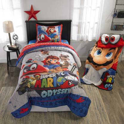 Super Mario Bros. Polyester Single Sized Bedding Set