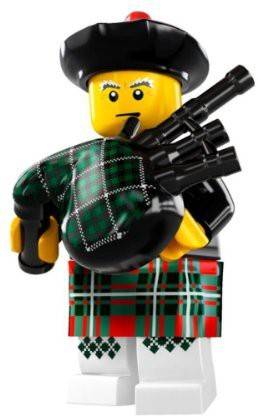 LEGO 8831 Minifigures Series 7 - Bagpiper - Rare Collection Modell x1 Loose