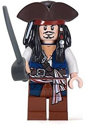 Genrc LEGO Pirates of the Caribbean Jack Sparrow minifigure with tricorn rare version