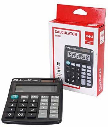 Deli W39251 Easy Series Black 112 Step check Basic  Calculator