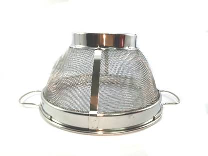 TAJ S.S COLADER INDIAN SINGLE HEAVY MESH BASKET(SH-COL-8) 20 CM Colander