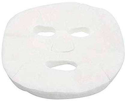 mp craft 24 Pieces disposable convenience non-woven fabrics White DIY Makeup Skin Care Enlarged Cotton Facial Masks Paper Sheets