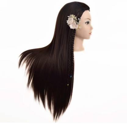 IYAAN Mannequin Head With  For Training With Clamp Holder Salon Use Dummy For  Styling Black Hair Extension
