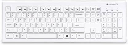 ZEBRONICS ZEB-DLK01 Wired USB Standard Multi-device Keyboard Compatible with Desktop, Laptop, Mac