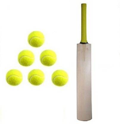 RSSSTORE PLANE POPULER WILLOW BAT (1BAT+6BALL) Cricket Kit