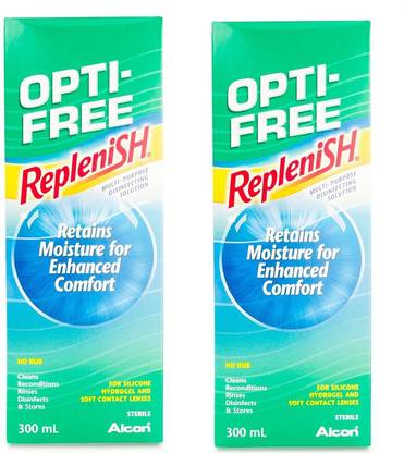 Alcon Opti-Free Replenish (300 ml+300ml) Multi-Purpose Contact Lens Solution