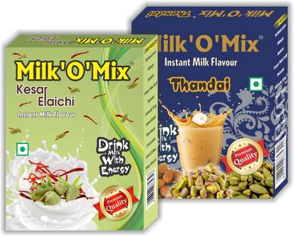 Milk'O'Mix Kesar Elaichi and Thandai Flavored Milk Powder