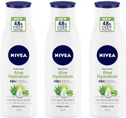 NIVEA Aloe Hydration Body Lotion (3 Pc x 75 ml)